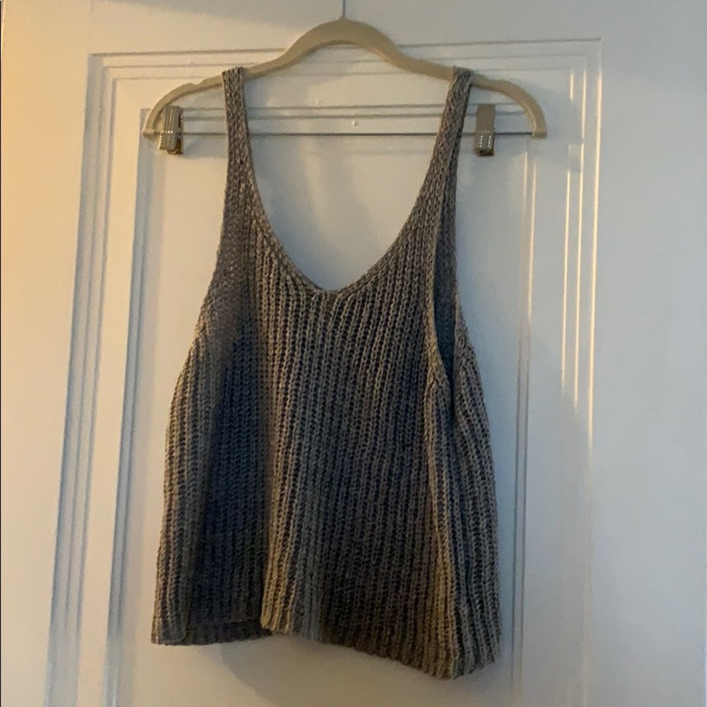Grey Knit tank top